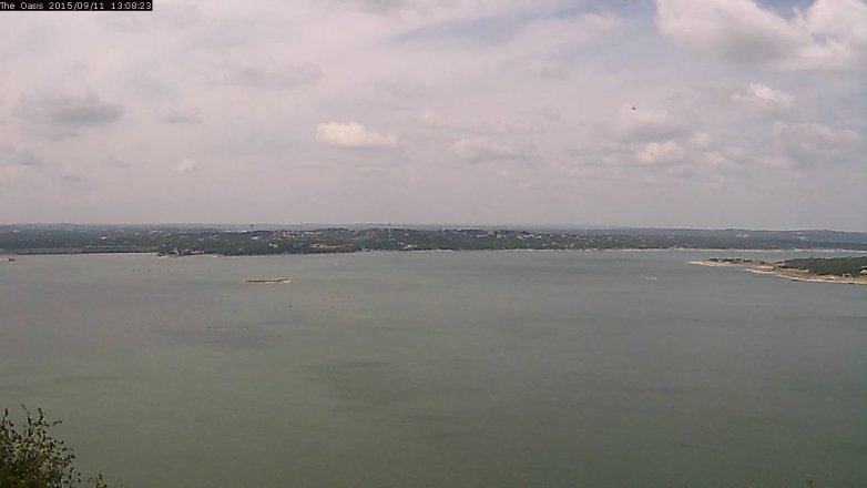 Lake Travis webcam, September 11, 2015 12:15 PM CT