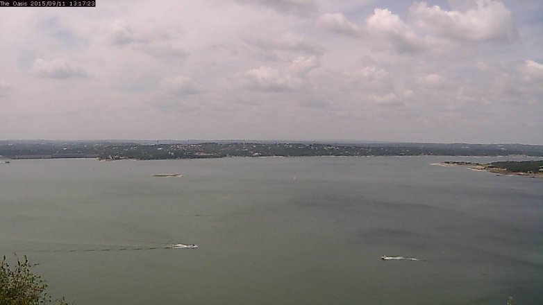 Lake Travis webcam, September 11, 2015 12:25 PM CT