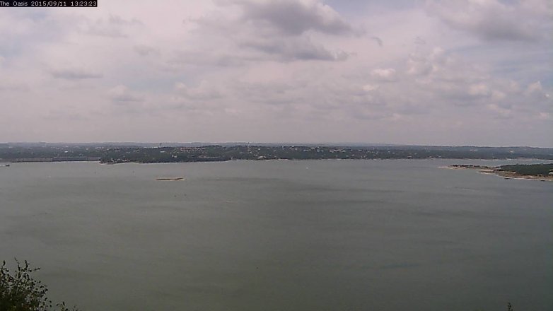 Lake Travis webcam, September 11, 2015 12:30 PM CT
