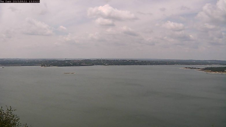 Lake Travis webcam, September 11, 2015 12:40 PM CT
