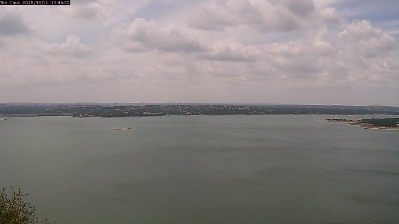 Lake Travis webcam, September 11, 2015 12:50 PM CT