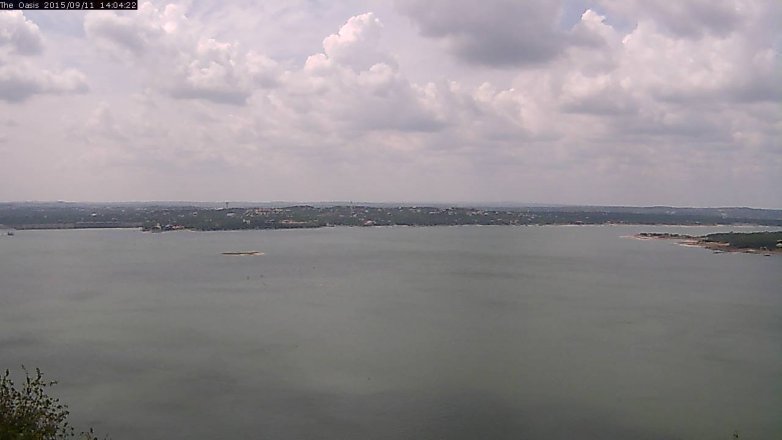 Lake Travis webcam, September 11, 2015 1:10 PM CT