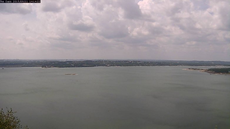 Lake Travis webcam, September 11, 2015 1:20 PM CT