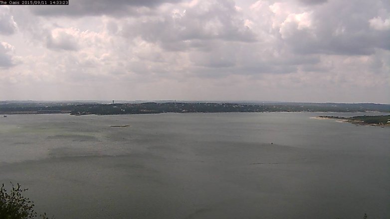 Lake Travis webcam, September 11, 2015 1:40 PM CT