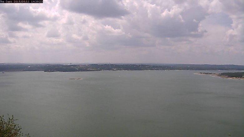 Lake Travis webcam, September 11, 2015 1:45 PM CT