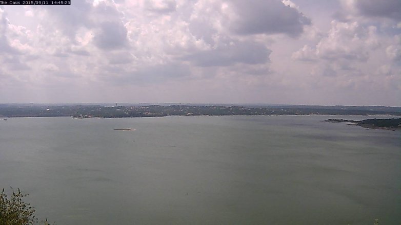 Lake Travis webcam, September 11, 2015 1:50 PM CT