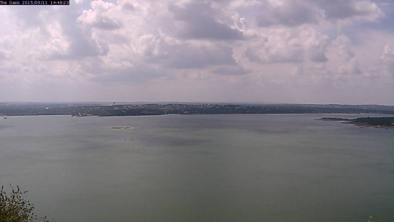 Lake Travis webcam, September 11, 2015 1:55 PM CT