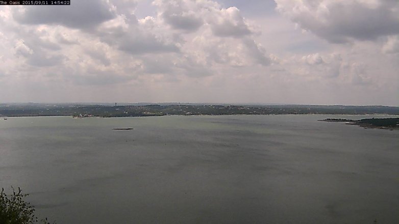 Lake Travis webcam, September 11, 2015 2:00 PM CT