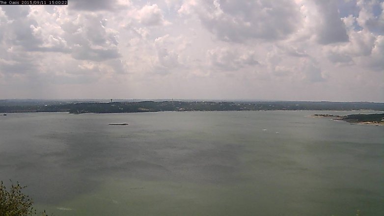 Lake Travis webcam, September 11, 2015 2:05 PM CT