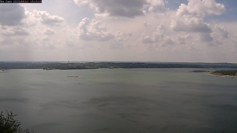 Lake Travis webcam, September 11, 2015 2:20 PM CT