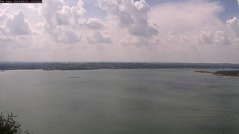 Lake Travis webcam, September 11, 2015 2:30 PM CT