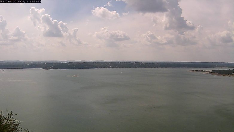 Lake Travis webcam, September 11, 2015 2:40 PM CT