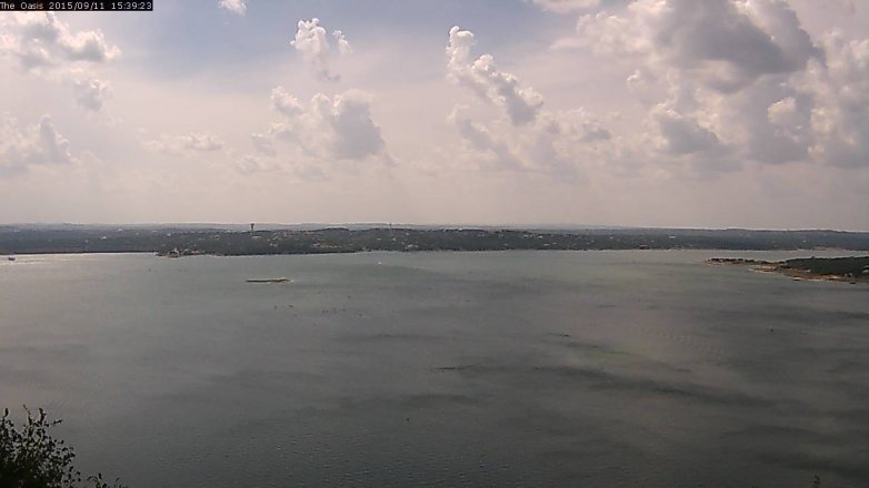 Lake Travis webcam, September 11, 2015 2:45 PM CT