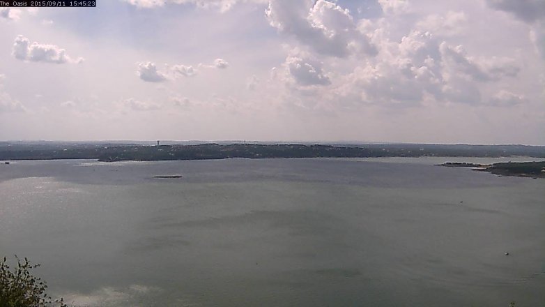 Lake Travis webcam, September 11, 2015 2:50 PM CT