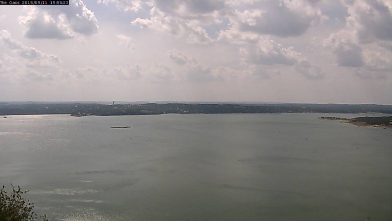 Lake Travis webcam, September 11, 2015 3:00 PM CT
