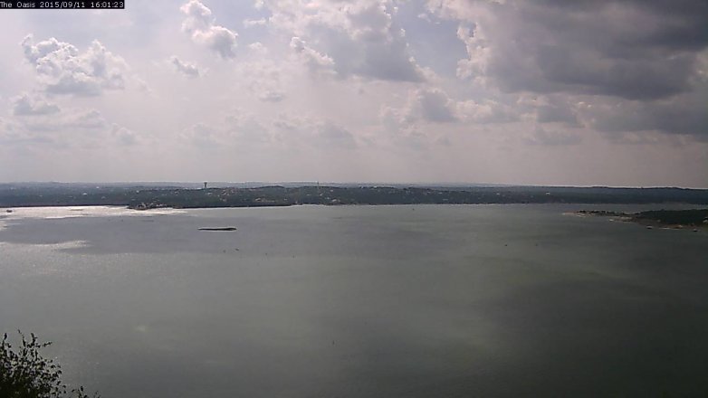 Lake Travis webcam, September 11, 2015 3:05 PM CT