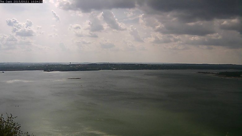 Lake Travis webcam, September 11, 2015 3:10 PM CT