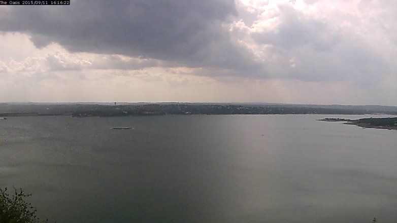 Lake Travis webcam, September 11, 2015 3:20 PM CT