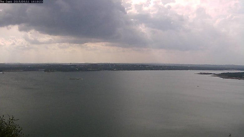 Lake Travis webcam, September 11, 2015 3:25 PM CT
