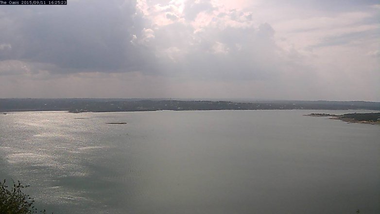 Lake Travis webcam, September 11, 2015 3:30 PM CT