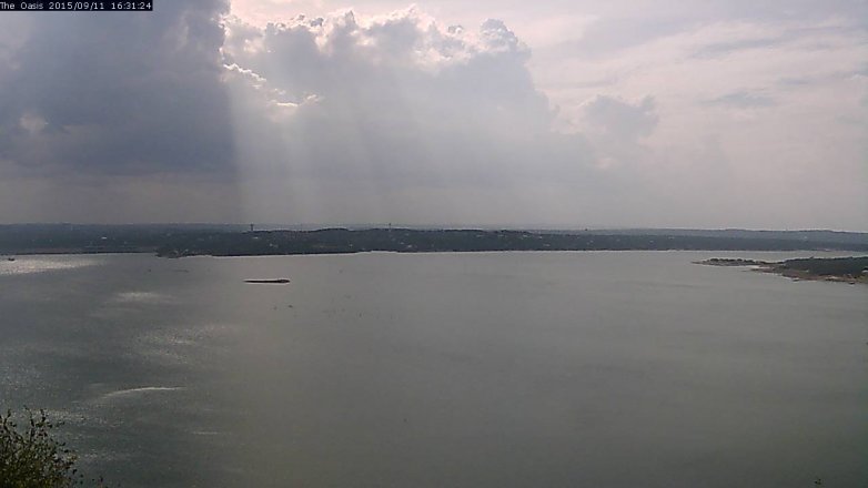 Lake Travis webcam, September 11, 2015 3:35 PM CT