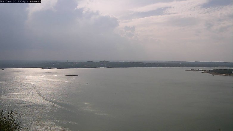 Lake Travis webcam, September 11, 2015 3:45 PM CT