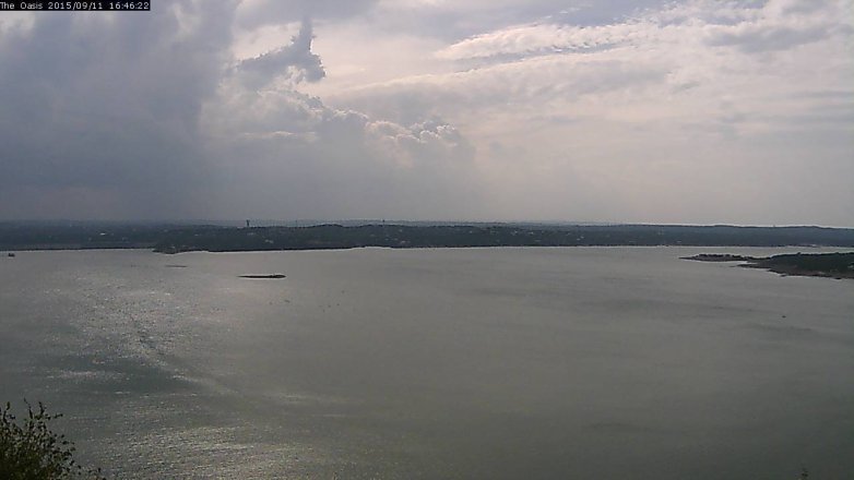 Lake Travis webcam, September 11, 2015 3:50 PM CT
