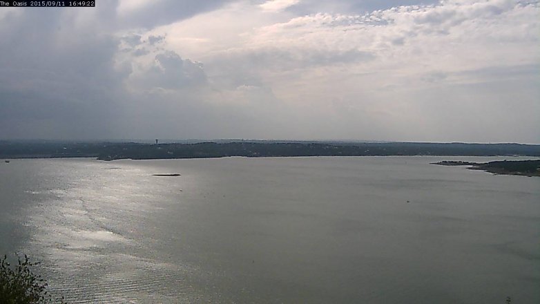 Lake Travis webcam, September 11, 2015 3:55 PM CT