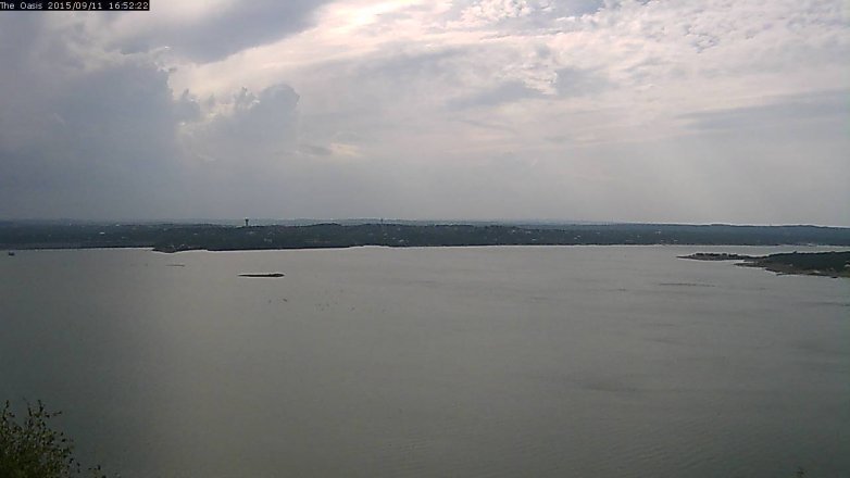 Lake Travis webcam, September 11, 2015 4:00 PM CT