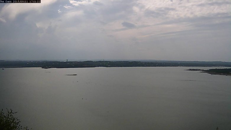Lake Travis webcam, September 11, 2015 4:05 PM CT