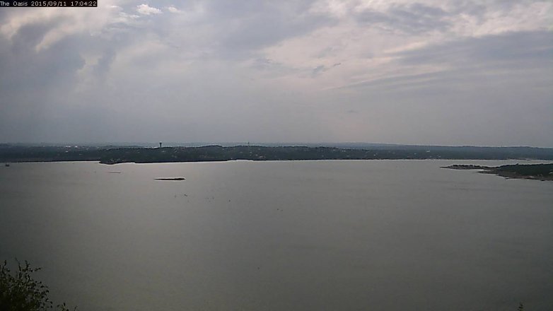 Lake Travis webcam, September 11, 2015 4:10 PM CT