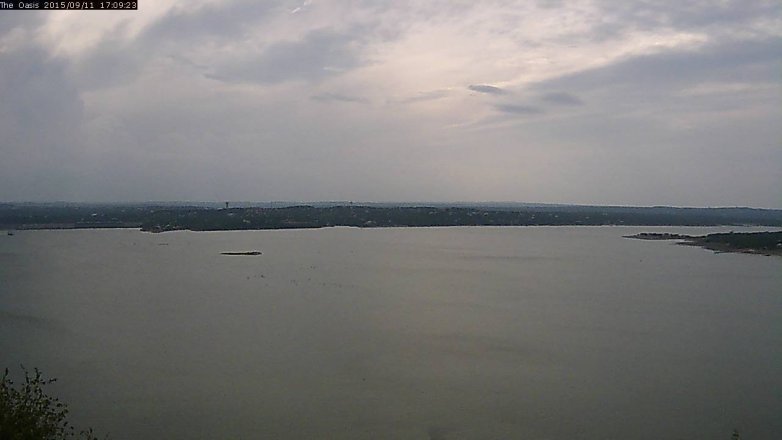 Lake Travis webcam, September 11, 2015 4:15 PM CT