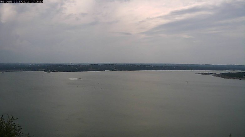 Lake Travis webcam, September 11, 2015 4:20 PM CT