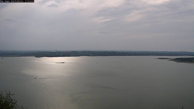 Lake Travis webcam, September 11, 2015 4:30 PM CT
