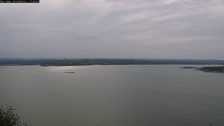 Lake Travis webcam, September 11, 2015 4:35 PM CT