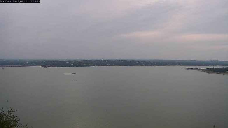 Lake Travis webcam, September 11, 2015 4:45 PM CT