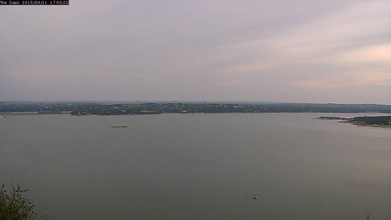 Lake Travis webcam, September 11, 2015 5:00 PM CT