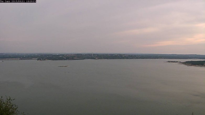 Lake Travis webcam, September 11, 2015 5:15 PM CT