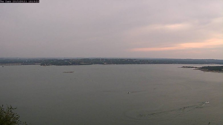 Lake Travis webcam, September 11, 2015 5:25 PM CT