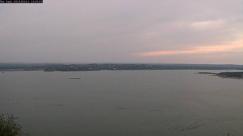 Lake Travis webcam, September 11, 2015 5:30 PM CT