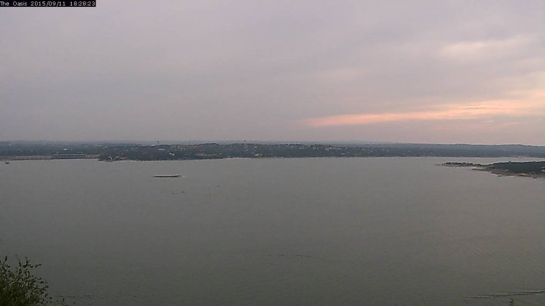 Lake Travis webcam, September 11, 2015 5:35 PM CT