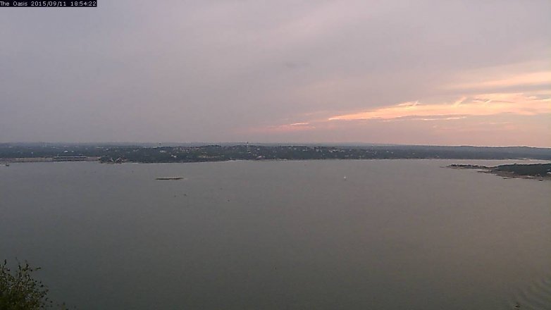 Lake Travis webcam, September 11, 2015 6:00 PM CT