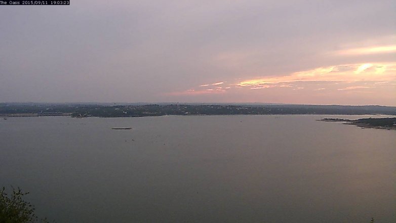 Lake Travis webcam, September 11, 2015 6:10 PM CT