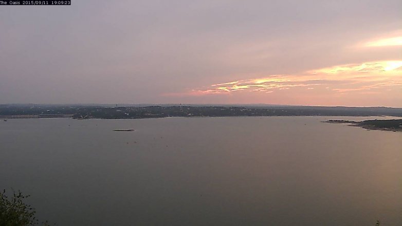 Lake Travis webcam, September 11, 2015 6:15 PM CT