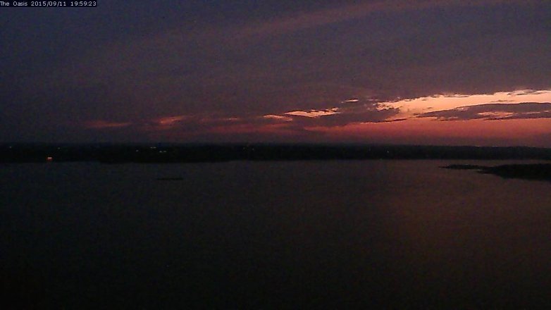 Lake Travis webcam, September 11, 2015 7:05 PM CT