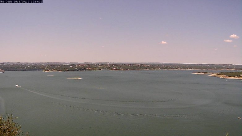 Lake Travis webcam, September 12, 2015 12:00 PM CT