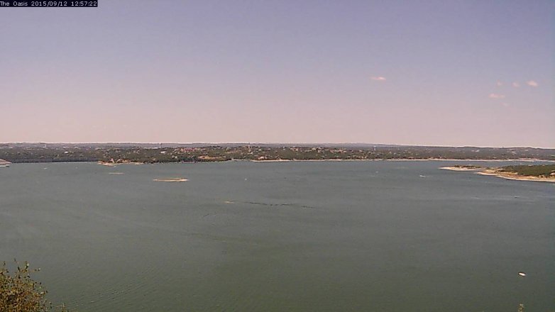 Lake Travis webcam, September 12, 2015 12:05 PM CT