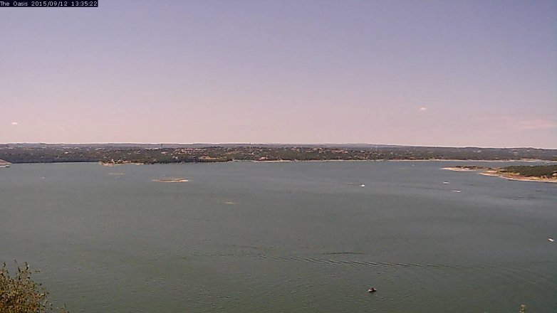 Lake Travis webcam, September 12, 2015 12:40 PM CT