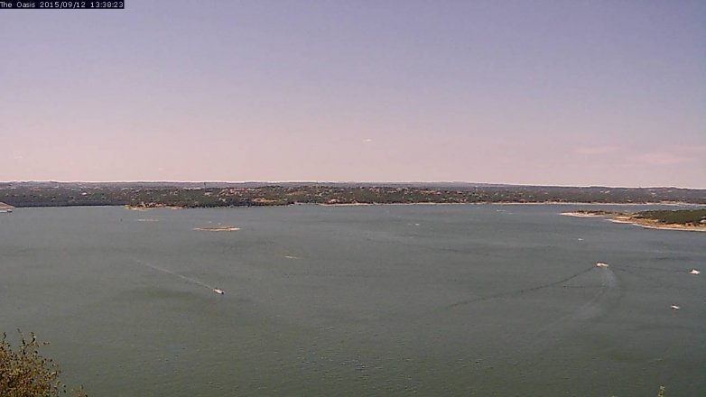 Lake Travis webcam, September 12, 2015 12:45 PM CT