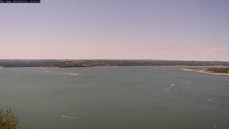 Lake Travis webcam, September 12, 2015 12:50 PM CT